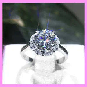 【1-10#】5CT and 3CT ring for female Exquise elegant gorgeous daily birthday