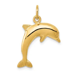 14K Gold Dolphin Charm Pendant for Men  Elegant & Themed Design