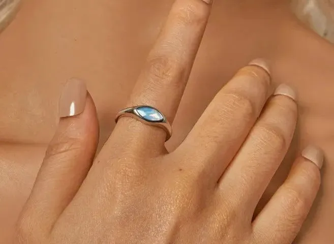 925 Sterling Silver Evil Eye Ring