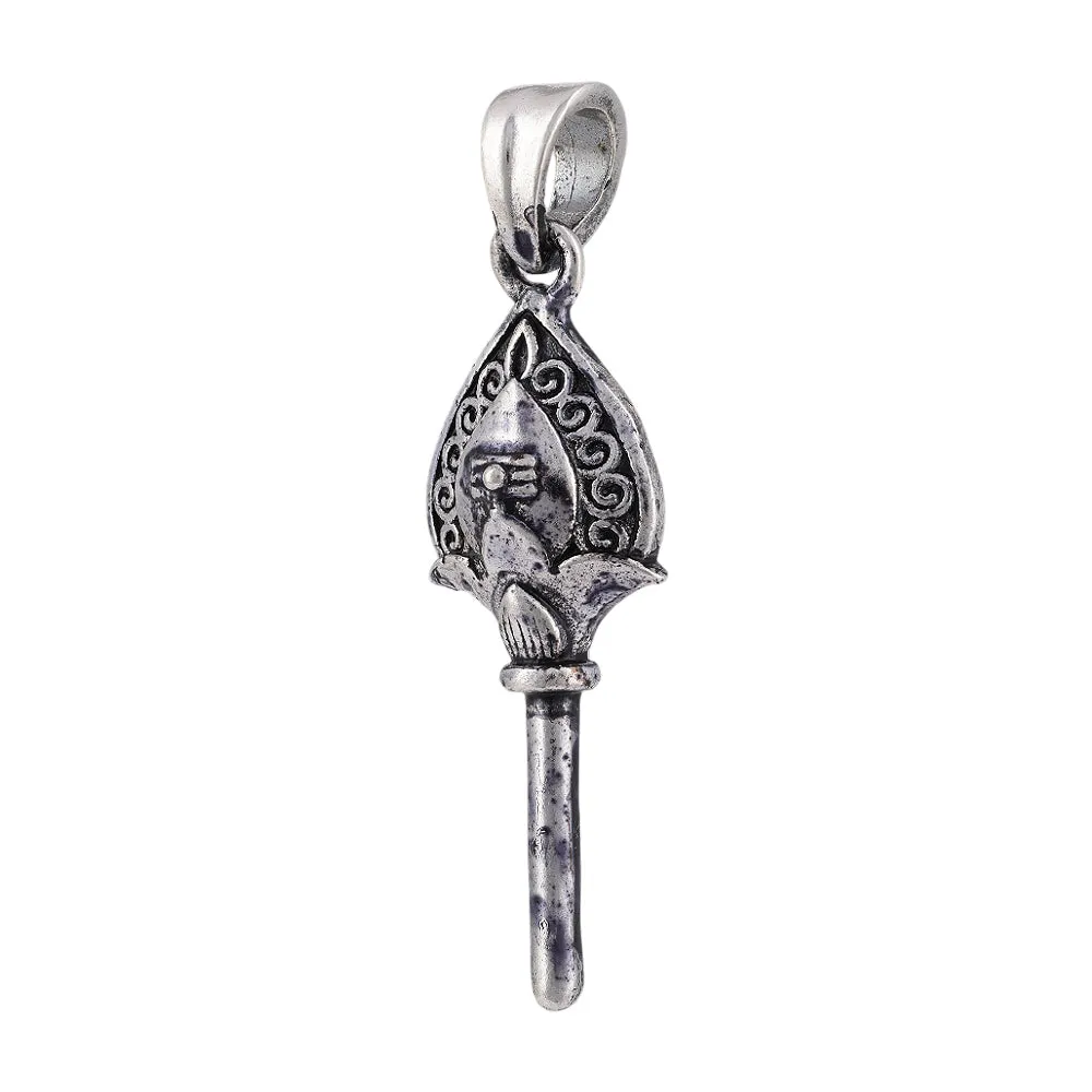 925 Sterling Silver Oxidized Murugan Vel Pendants for Men and Women