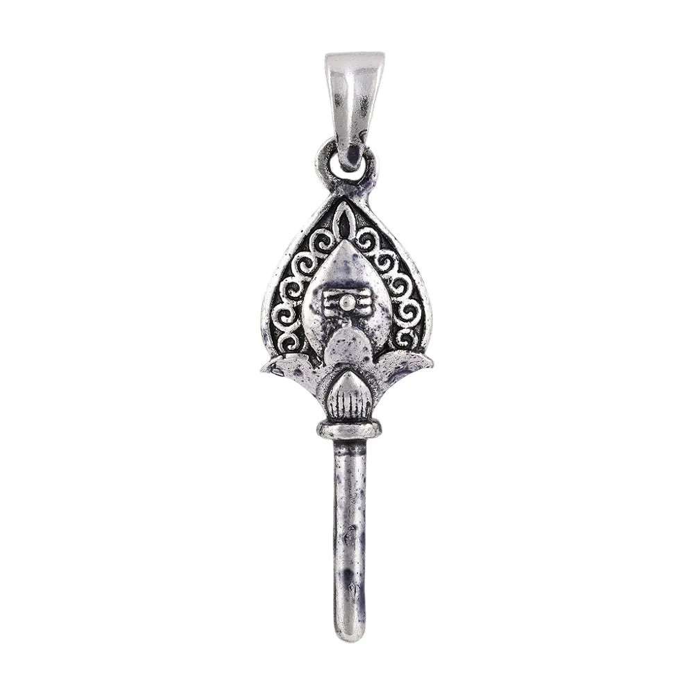 925 Sterling Silver Oxidized Murugan Vel Pendants for Men and Women