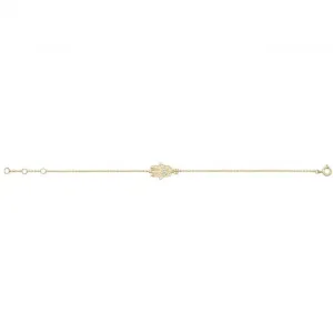 9ct Yellow Gold Hamsa Bracelet BR084