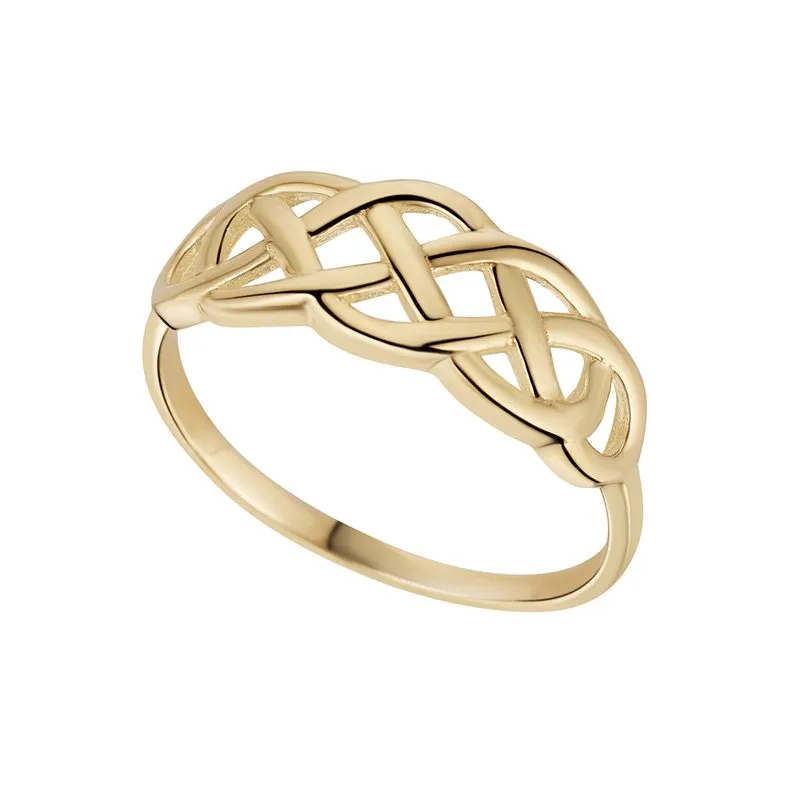 9K Gold Celtic Woven Ring