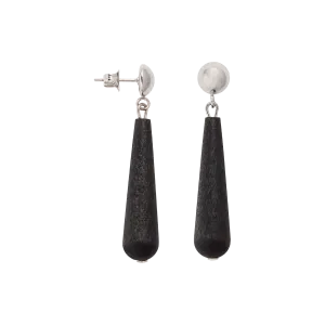 Aarikka Helmipisara Earrings, black
