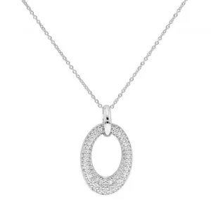 Acotis Silver Necklace Zirconia G3355