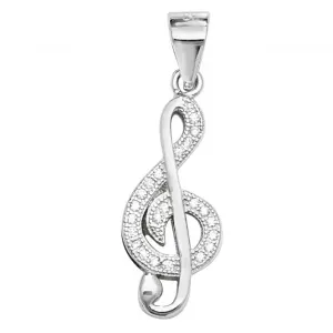Acotis Silver Pendant Treble Clef G61006