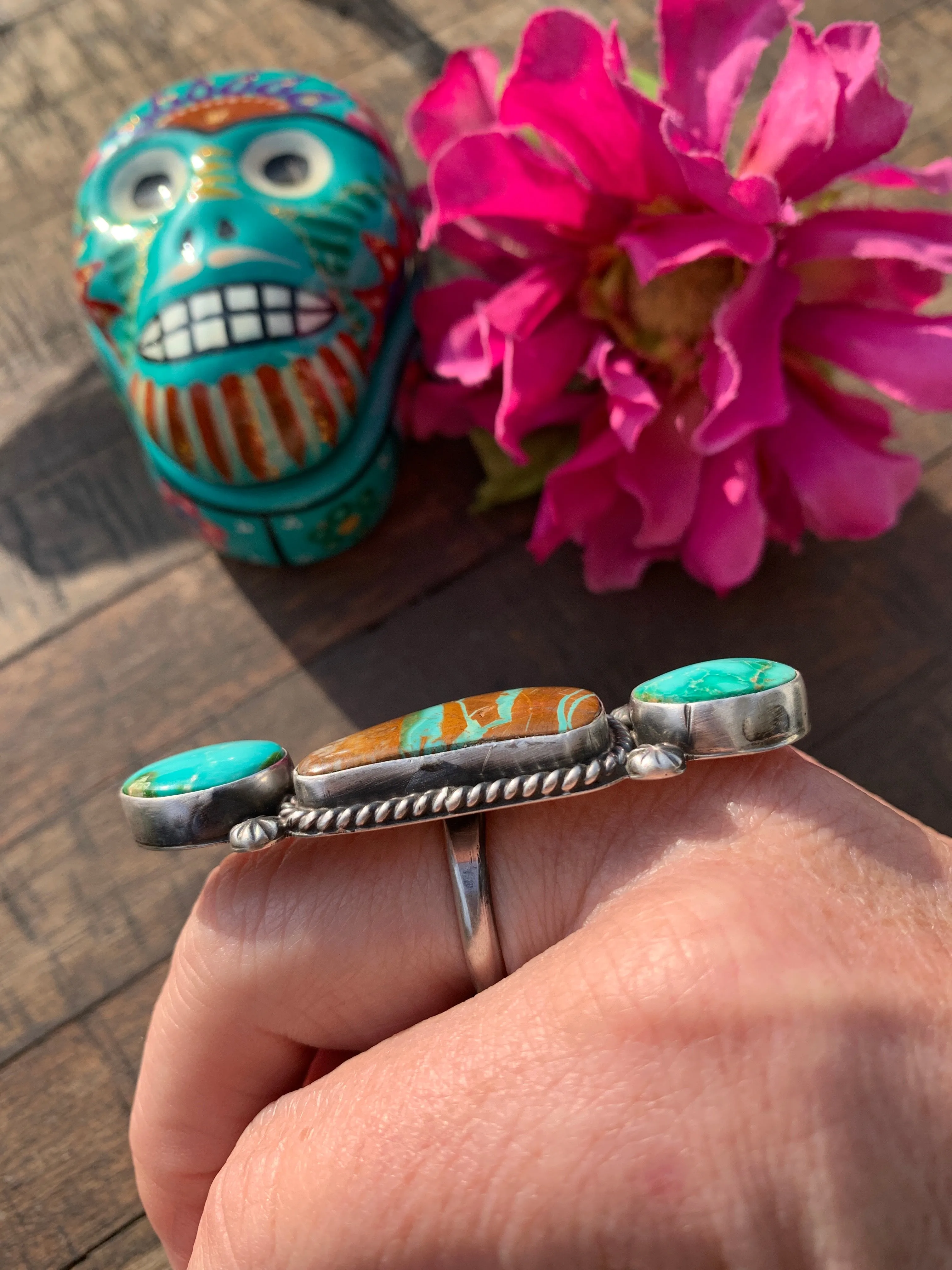 Adjustable Ribbon and Sonoran Gold Ring #1