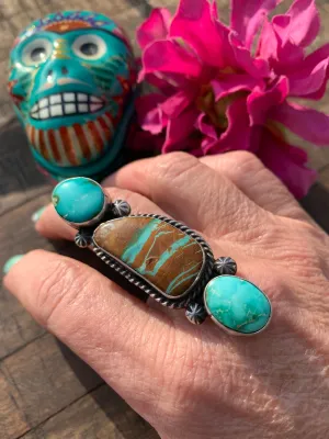 Adjustable Ribbon and Sonoran Gold Ring #1
