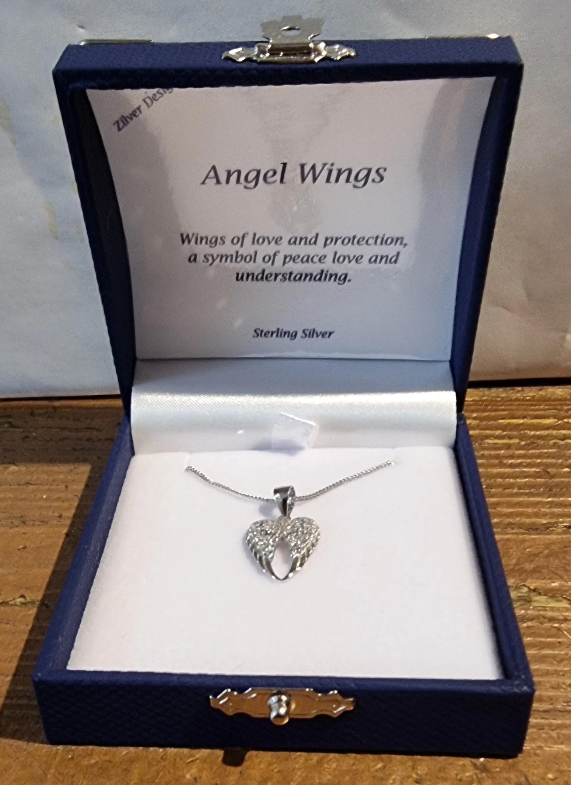 Angel Wing Solid 925 Sterling Silver Pendant