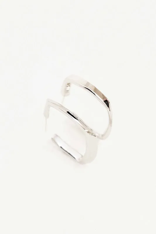 Angular Hoop Earrings