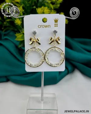 Antique Reverse Ad Stone Earring JH3262