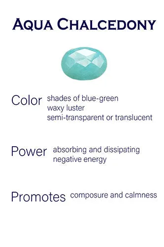 Aztec Studs Aqua Chalcedony