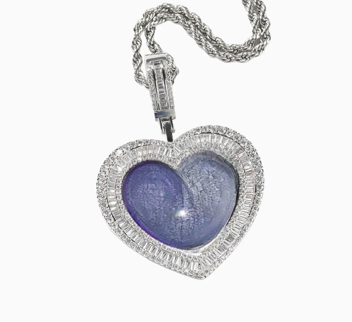 Baguette Heart Memory Pendant: A Timeless Token of Love