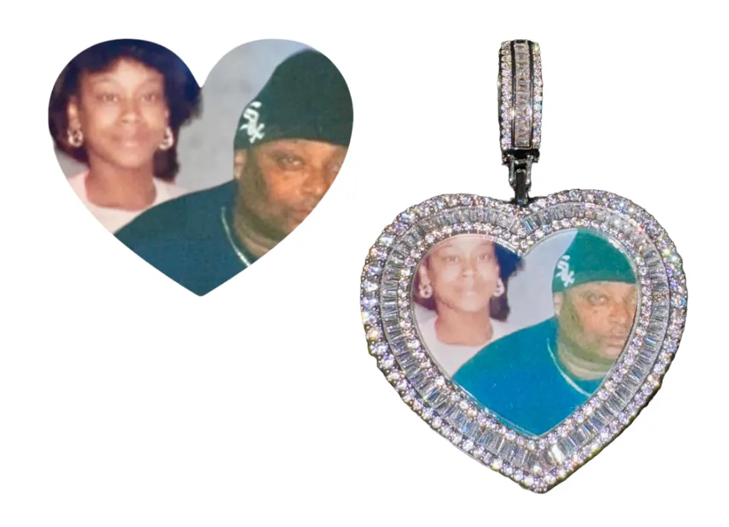 Baguette Heart Memory Pendant: A Timeless Token of Love