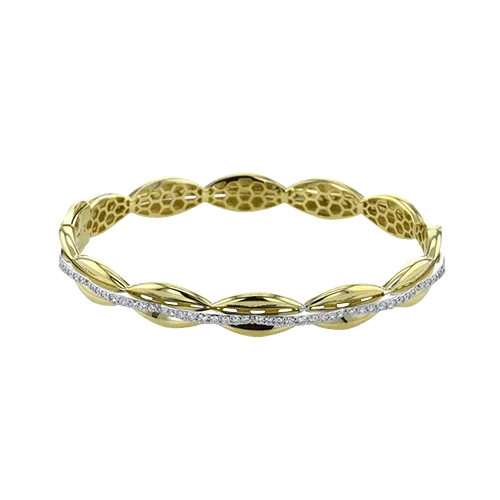 Bangle in 18k Gold with Diamonds LB2456 WHITE 18K X 2T