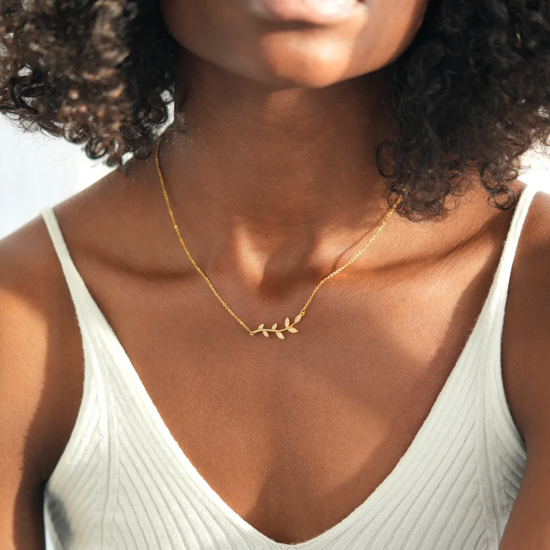 Be-Leaf in Yourself Like I Do Tree Leaf Necklace
