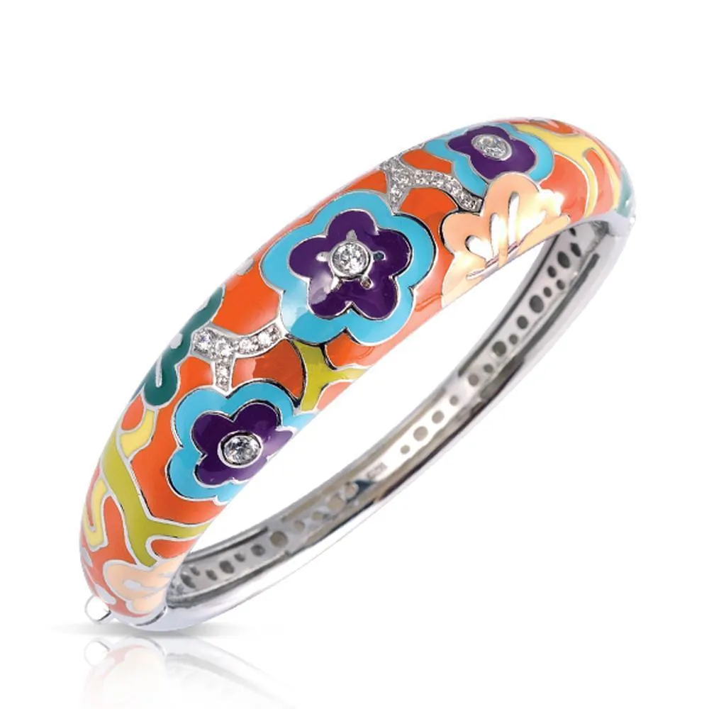 Belle Etoile Cherry Blossom Bangle - Orange