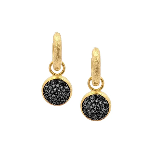 Black Spinel Pavé Earrings