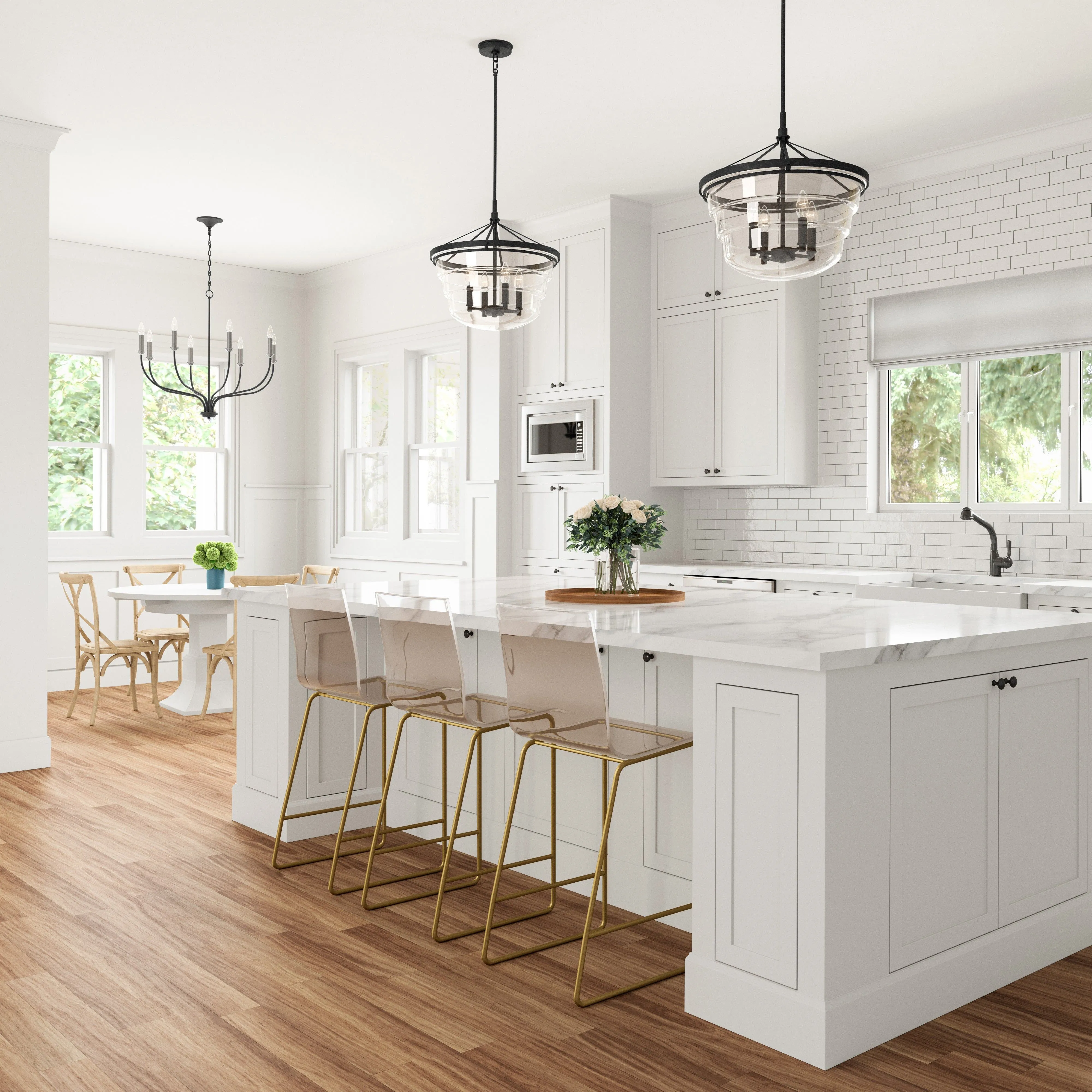 Boyer 18" Wide 4-Light Pendant