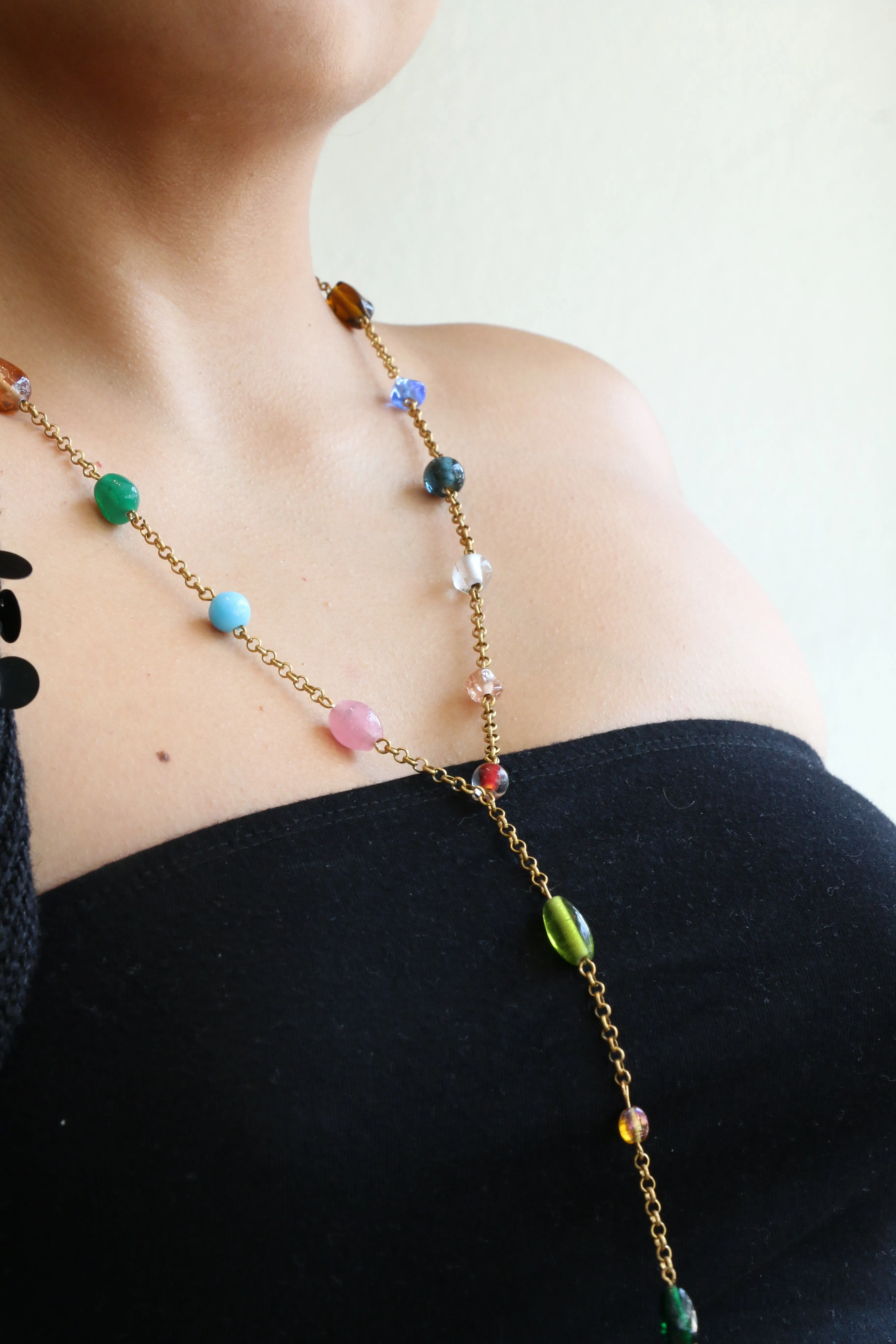 Brass Beaded Necklace