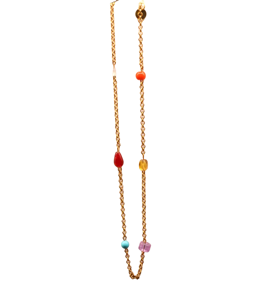 Brass Beaded Necklace
