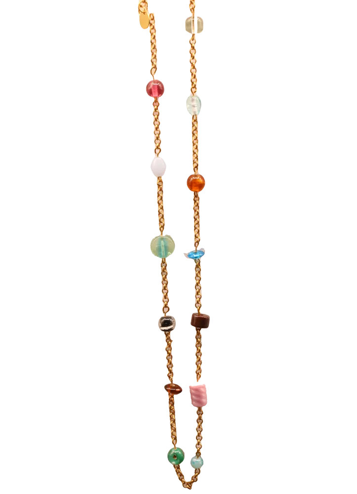 Brass Beaded Necklace