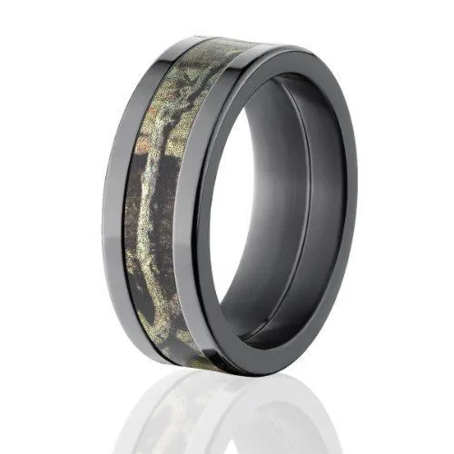 Break Up Infinity Camo Wedding Rings, Licensed Men's Camo Jewelry