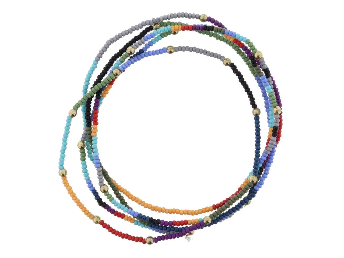 Brinly Set of 5 Stretch Bead Bracelets