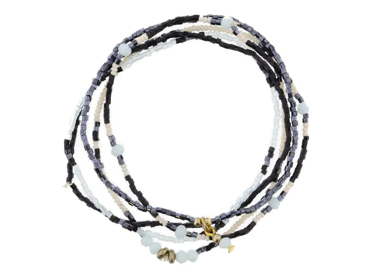 Brinly Set of 5 Stretch Bead Bracelets