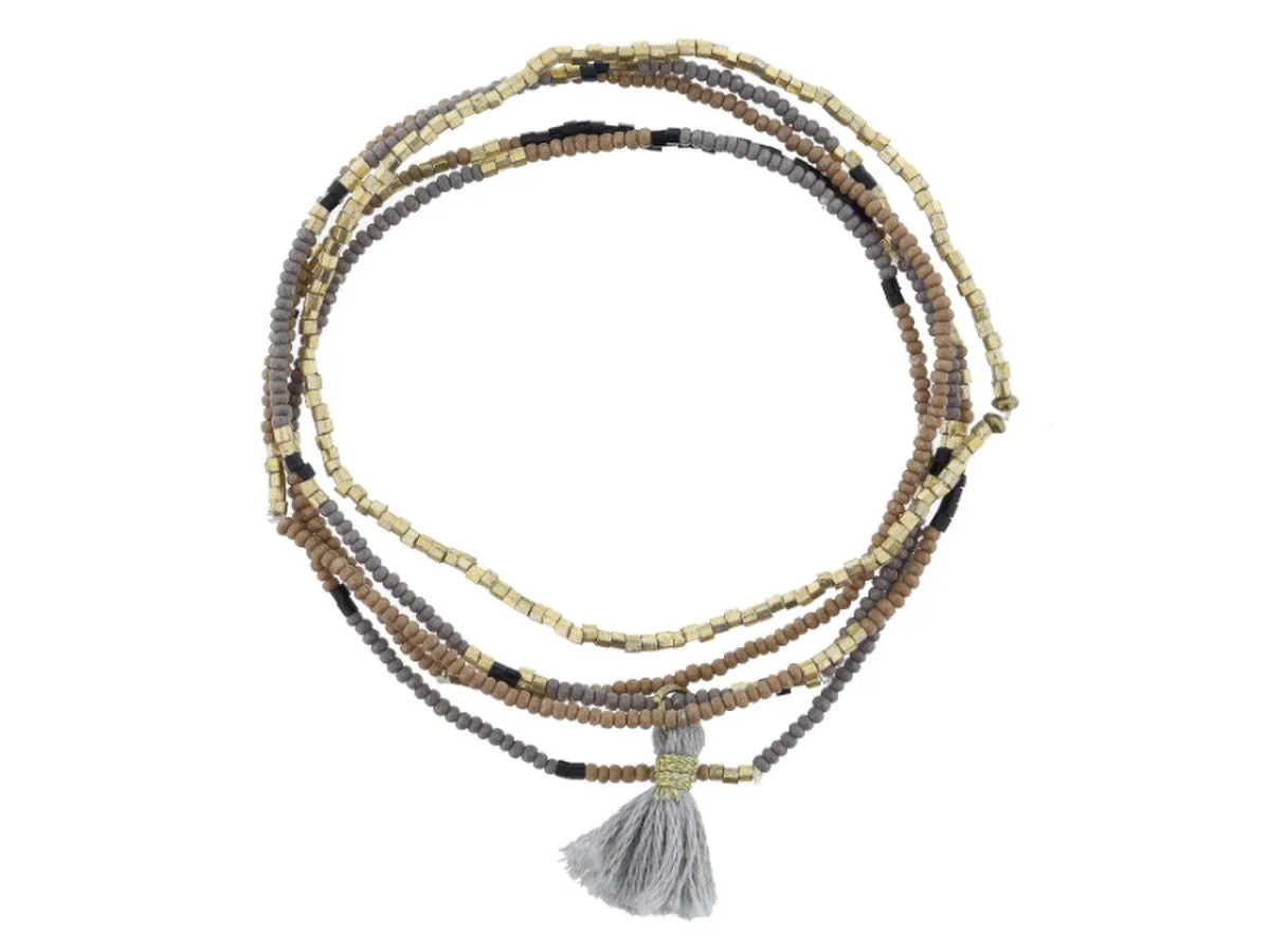 Brinly Set of 5 Stretch Bead Bracelets