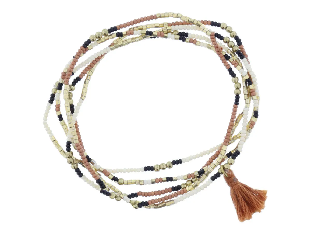 Brinly Set of 5 Stretch Bead Bracelets