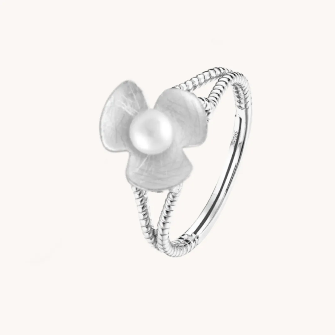 Broad Leaf Silver Adjustable Ring W.