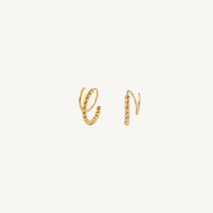 Bronx Faux Double Hoop