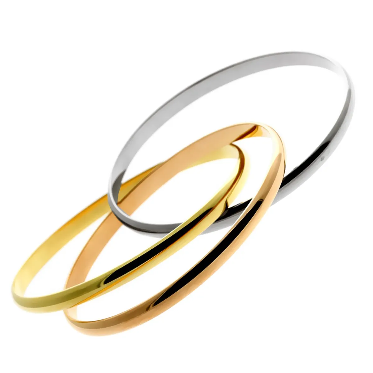 Cartier Trinity Gold Bangle Bracelet