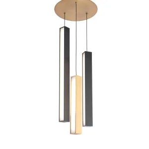 Chaos LED 3 Light Round Pendant