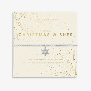 Christmas A Little Christmas Wishes Silver Plated Bracelet 7562