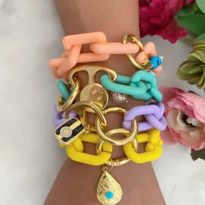 Colorful Acrylic Summer Bracelets | Assorted