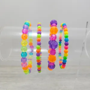 Colorful Rainbow Beaded Bracelets