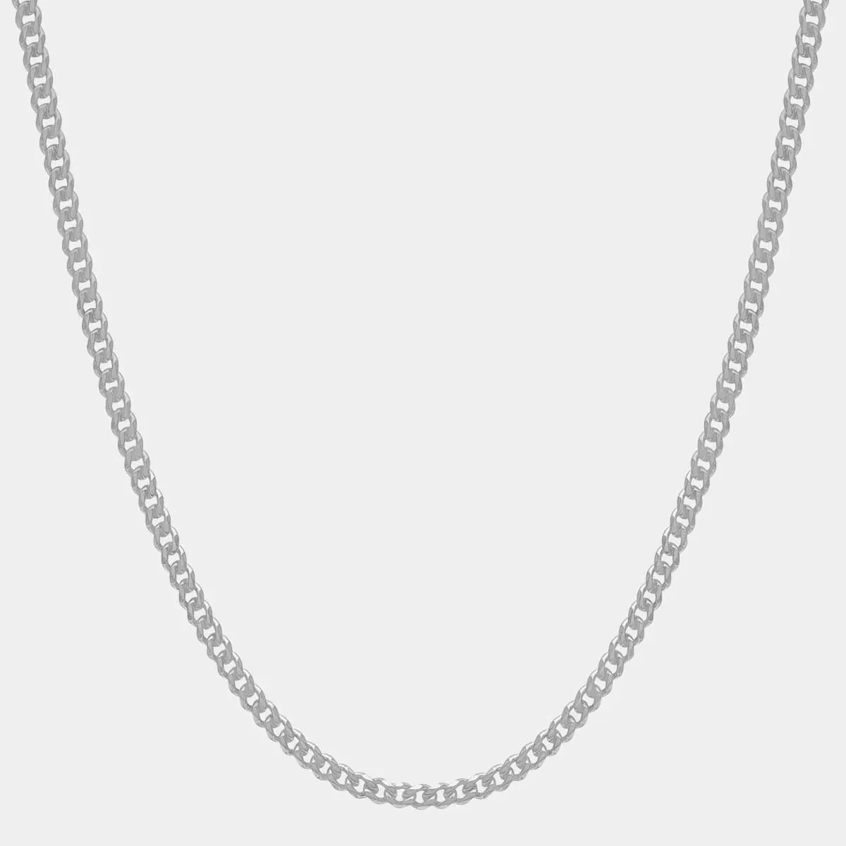 Cuban Link Chain 3mm Silver