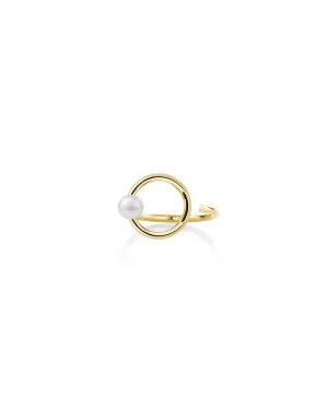 CURL RING PEARL