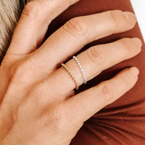 Dainty Beaded Ring