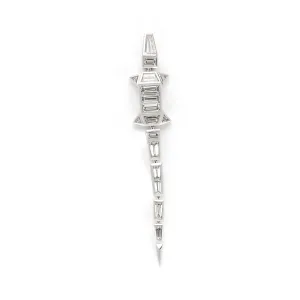 Diamond Alligator Earring Extra Long