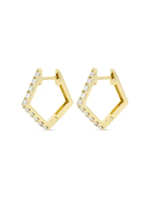 Diamond Pentagon Hoops