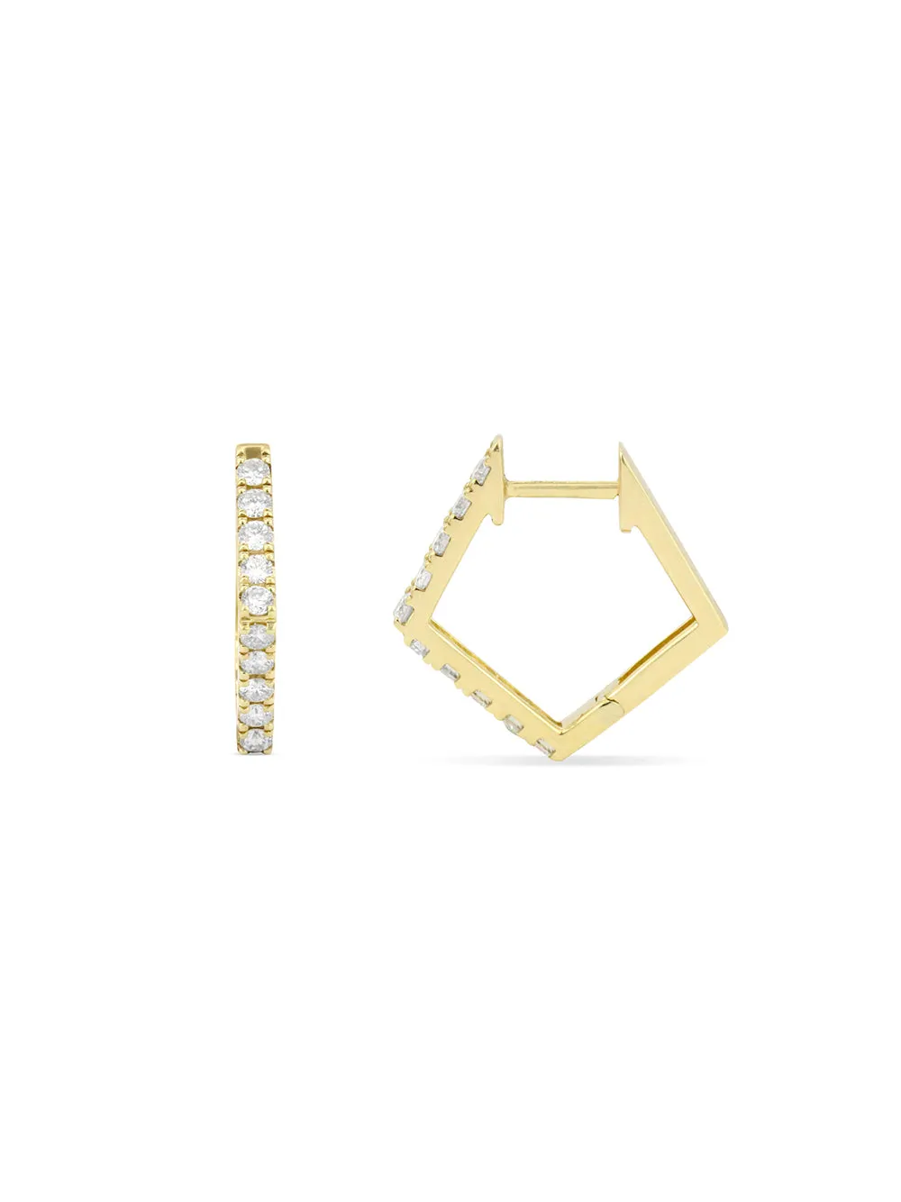 Diamond Pentagon Hoops