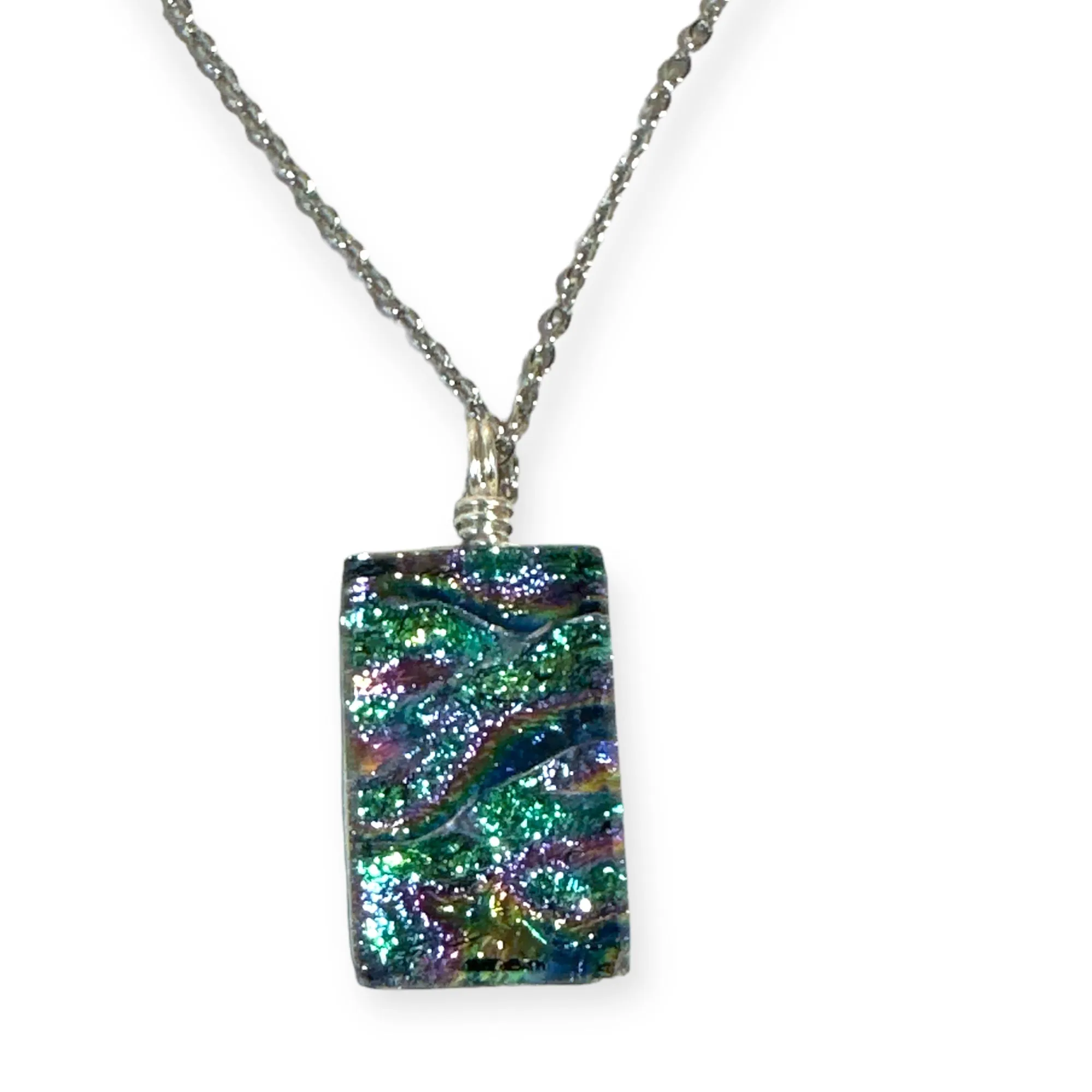 Dichroic Glass Pendants by Flame Work Designs