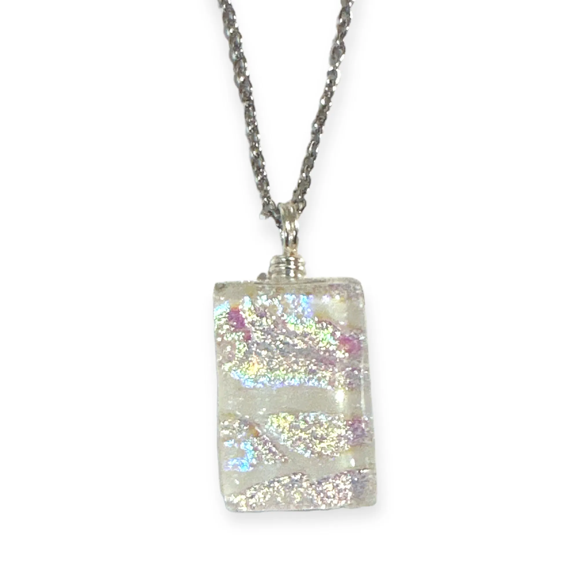 Dichroic Glass Pendants by Flame Work Designs