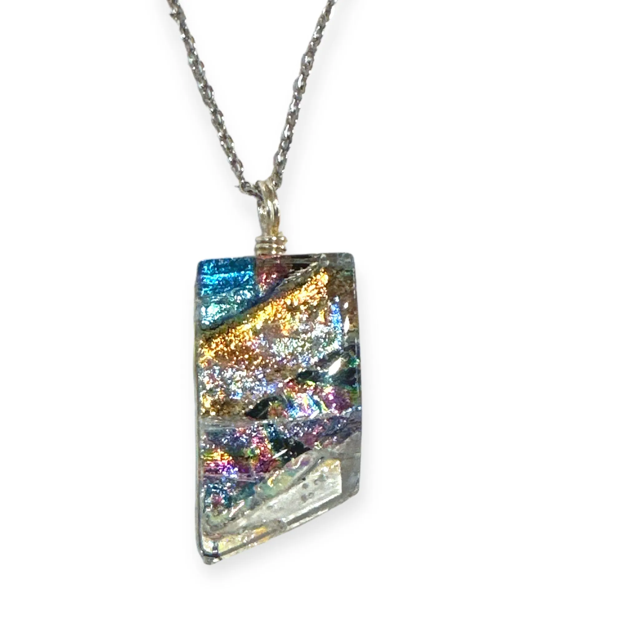 Dichroic Glass Pendants by Flame Work Designs