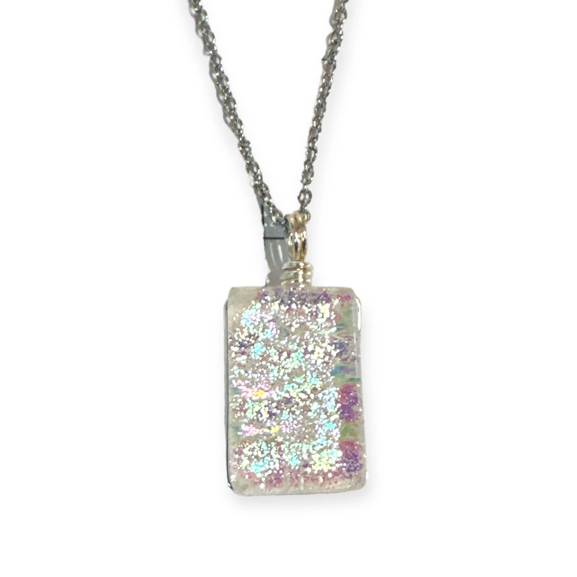 Dichroic Glass Pendants by Flame Work Designs