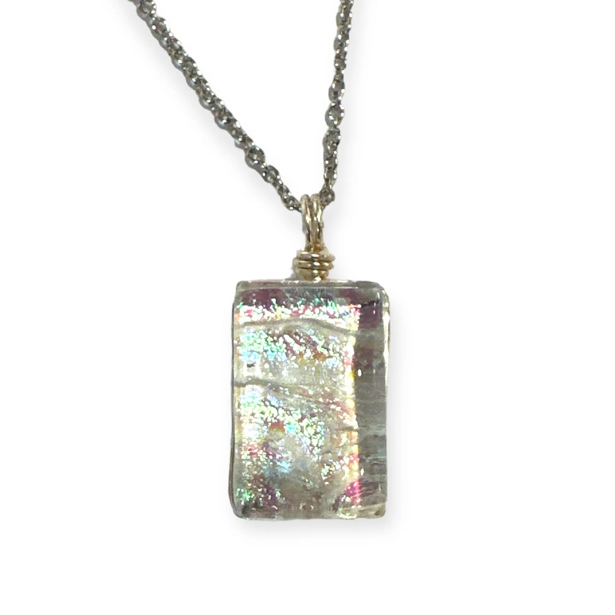 Dichroic Glass Pendants by Flame Work Designs