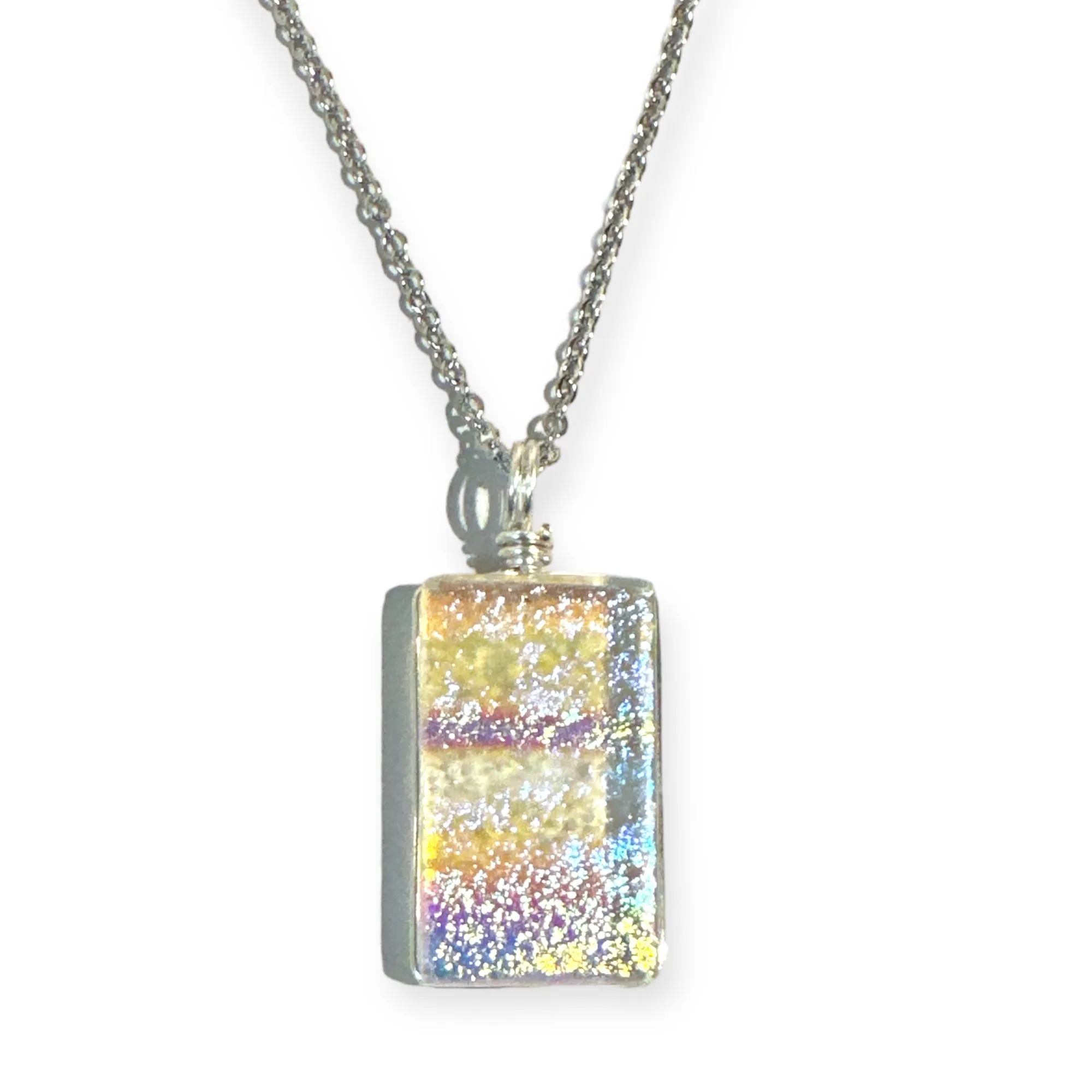 Dichroic Glass Pendants by Flame Work Designs